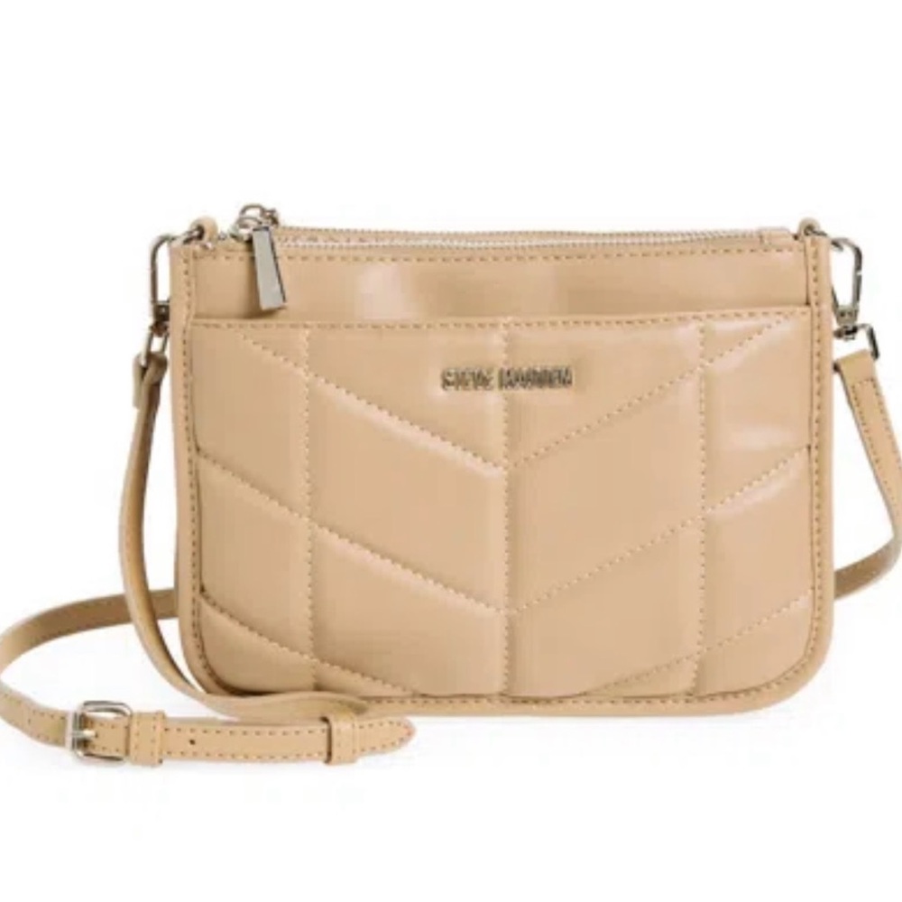 Steve madden bmoana-quilted-crossbody-bag In sandstorm Adjustable